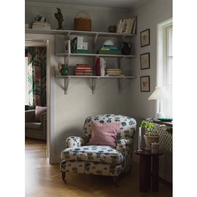 Beige lehtitapetti Borasilta Vintergrona 4832 image