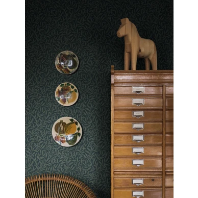 Olohuoneen lehtitapetti Borastapetilta Vintergrona 4830 image