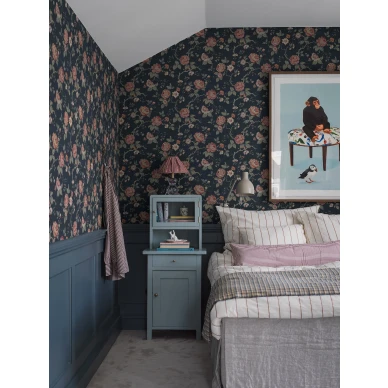 Romanttinen tapetti makuuhuoneeseen Borastapeterilta Rosentrad 4825 kuva