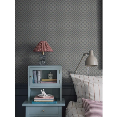 Makuuhuoneen ruututapetti Love Borastapeterilta 4820 kuva