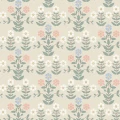 Sippor beige roosa kukkatapetti Borastapeterilta 4812