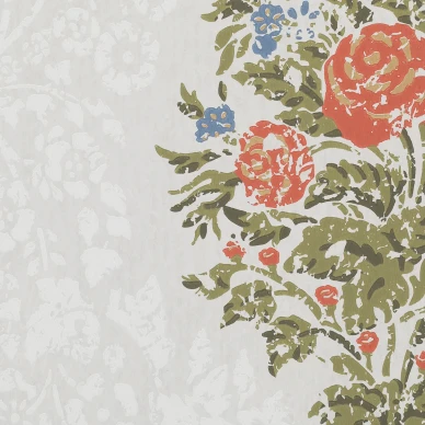Storkammaren harmaa kukkatapetti Gysingelta image