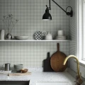 Keittion ruudullinen tapetti Ruta Sandbergilta S10321
