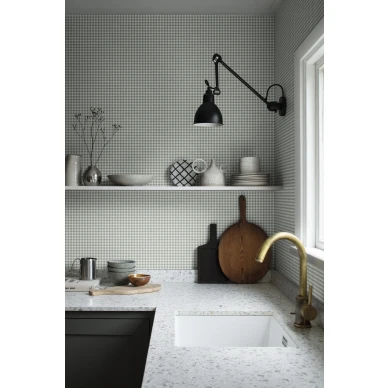 Keittion ruudullinen tapetti Ruta Sandbergilta S10321 kuva