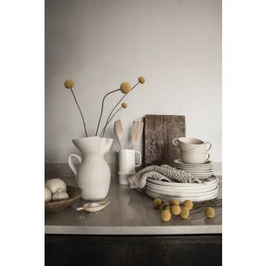 Keittion harmaa raidallinen tapetti Rand Sandbergilta S10287 kuva