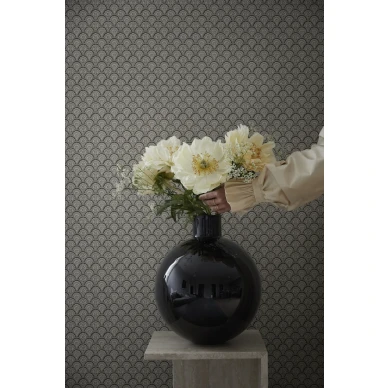 Tummanharmaa tapetti Beata Sandbergilta S10234 kuva