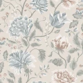 Annabelle beige kukkatapetti Sandbergilta S10262