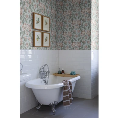 Kylpyhuoneen kukkatapetti Amelia Sandbergilta S10251 kuva