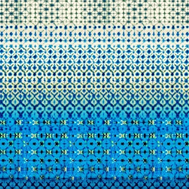Karaoshi sininen geometrinen tapetti Designers Guildilta PDG1161 01 kuva