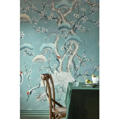 Keittion lintutapetti Kyoto Blossom 1838 Wallcoveringsilta 2311 174 03 kuva