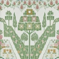 Peacock Topiary vihrea lintutapetti 1838 Wallcoveringsilta 2311 172 02