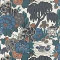 Mandarin Garden sininen luontotapetti 1838 Wallcoveringsilta 2311 169 03