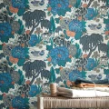 Mandarin Garden sininen tapetti 1838 Wallcoveringsilta 2311 169 03