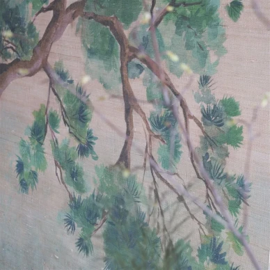 Oljymaalattu puutapetti Scene D Arbre Grasscloth Designers Guildilta PDG1181 01 image