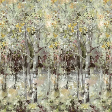 Bois De Bouleau sepiavarinen metsatapetti Designers Guildilta PDG1176 01 kuva