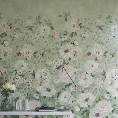 Romanttinen kukkatapetti Fleur Blanche Designers Guildilta PDG1172 01 kuva