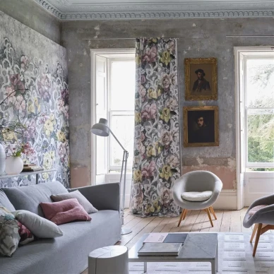 Romanttinen kuvatapetti suurella kukkakuviolla Tapestry Flower Designers Guildilta PDG1153 04 image