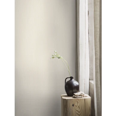 Keltainen raidallinen tapetti PolkaStripe image