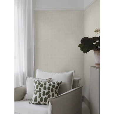 Vaaleanbeige ruudullinen tapetti PicnicCheck image