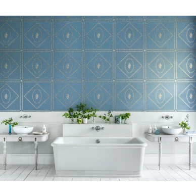 Conchiglie kaunis sininen tapetti simpukankuorilla tuo rauhallista meri tunnelmaa kotiin kuva