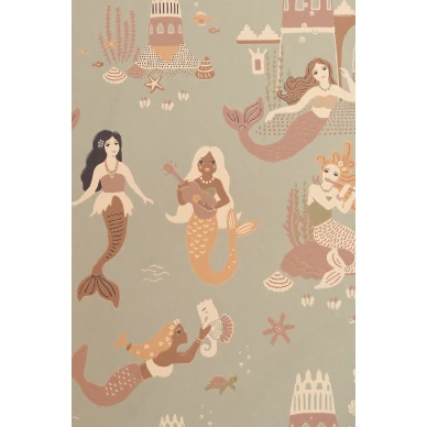 Mermaid Reef Ocean Blue kuvio image