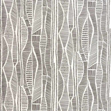 Skylar graafinen tapetti valkoisella pohjalla ja mustalla kuviolla kuva