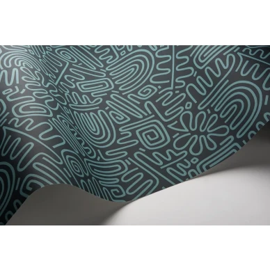 sininen graafinen tapetti Nazca image