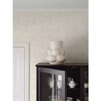 Ottilia beigen varinen klassinen tapetti  image