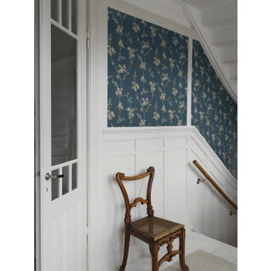 Sininen Vera tapetti sopii hyvi kodin portaikkoon image