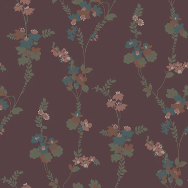 vera punainen kukkatapetti image