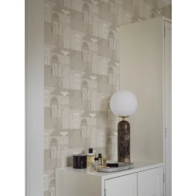 Mimi harmaa beige antiikkimaisema tapetti kodin toimistossa kuva