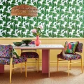 Dappled Leaf tapetti sopii hyvin kodin olohuoneeseen