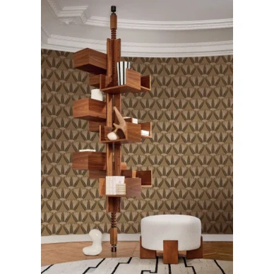 castalia ruskea kukkatapetti image