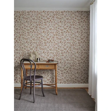 ruskea Bokskog lehtitapetti on ihanan luonnonlaheinen kuva