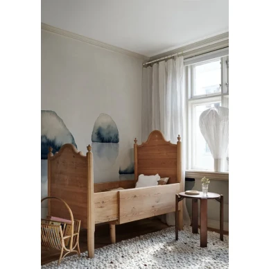 sininen Spegel mural tapetti vesivaripalloilla image