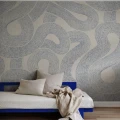 Sand graafinen mural tapetti sinisena