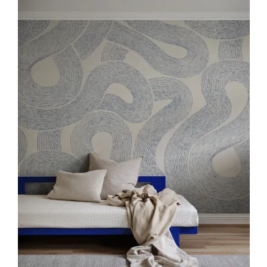 Sand graafinen mural tapetti sinisena kuva