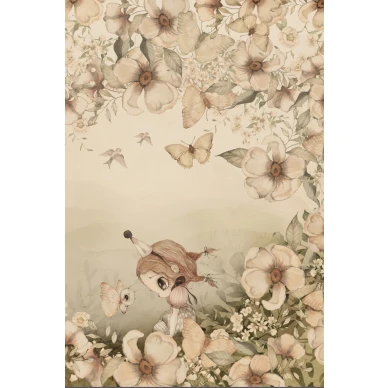 The Floral Glade lastentapetti kukilla ja elaimilla image