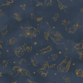 Borastapeter Constellations 9561W sininen tahtikuvio tapetti kuva