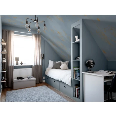 Borastapeter Constellations 9562W tahtikuviotapetti lastenhuoneessa image