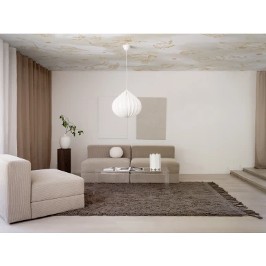 Borastapeter Constellations 9563W beige tahtikuviotapetti olohuoneen katossa image