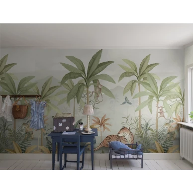 6945 WildJungleMural Roomshot 2 image