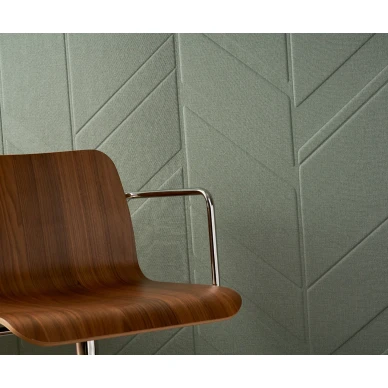 Texdecor Vinacoustic Gallery vihrea akustiikkatapetti julkiseentilaan v2 kuva