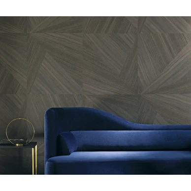 Texdecor Signature Wood harmaa akustiikkatapetti odotushuoneeseen image