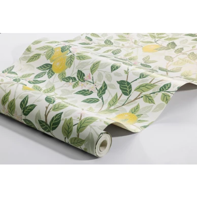 Borastapeter Citrontad valkoinen sitruunatapetti 5702 kuva