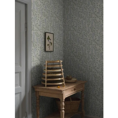 Borastapeter sininen kukkatapetti Blaregn 5707 image