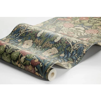 Borastapeter Ortagard 5722 tihekuvioinen kukkatapetti kuva