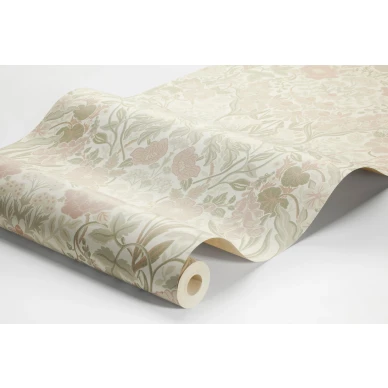 Borastapeter Ortagard 5724 luonnonvalkoinen kukkatapetti kuva