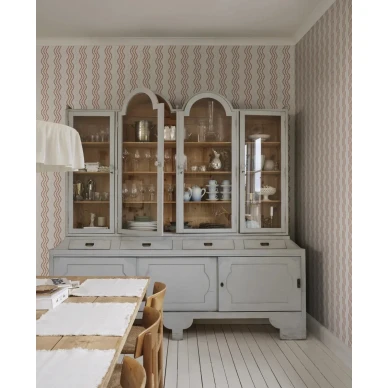 S10371 Ben punainen keittion raitatapetti Sandberg image