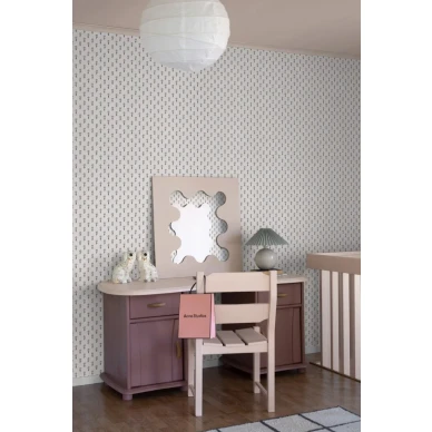 S10372 Berry sininen kukkatapetti tyohuoneessa Sandberg image